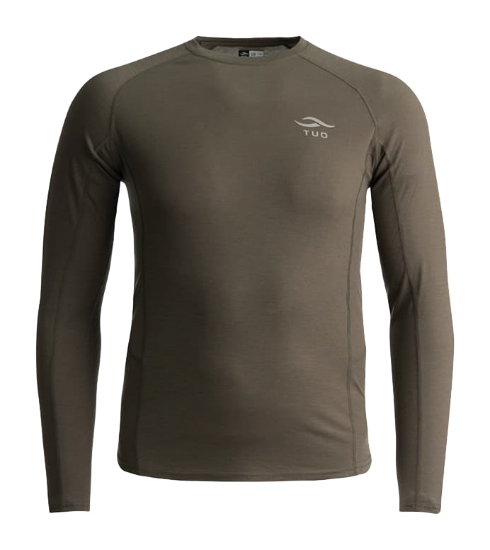 TUO Kinetic Merino 150 Base-Layer Crew for Men-Deadfall