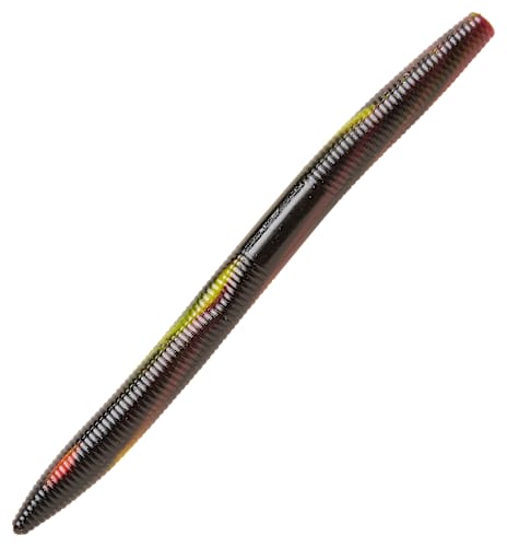 Bass Pro Shops 5-3/8'' Stik-O Worm - Black Blue Laminate - 16 Pack
