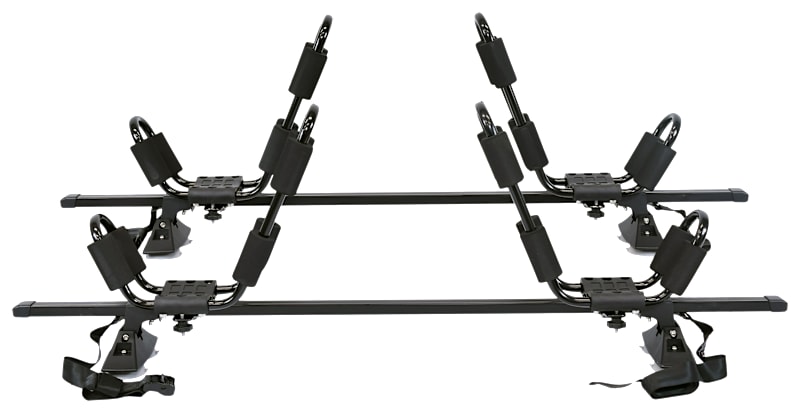 Malone VersaRail Cross Rails with EcoRack J-Rack Kayak Carrier 2-Pack