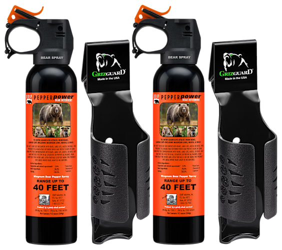 UDAP Bear Spray Deterrent 9.2oz Pepper Power W/ Hip Holster 30ft Range 679354000150
