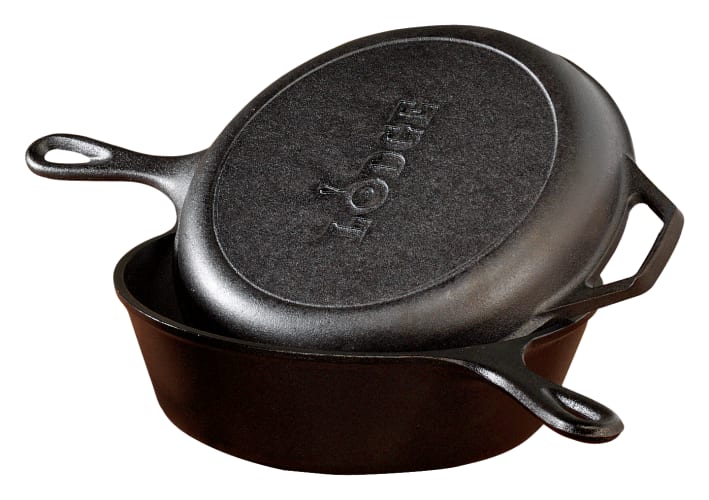 Lodge Cast Iron Combo Cooker ロッジコンボクッカー Amazon.com: Lodge Cast Iron Wanderlust Series, Cabin Combo