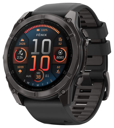 Garmin fenix 8 Solar Sapphire Multisport GPS Smartwatch - Carbon