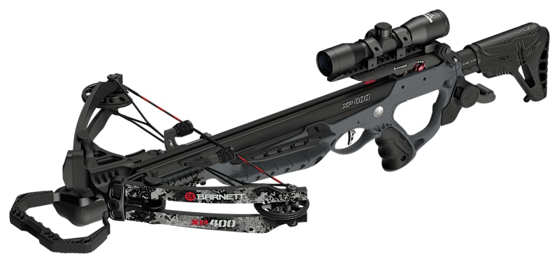 Barnett XP400 Midnight Edition Crossbow Package with Crank Cocking Device