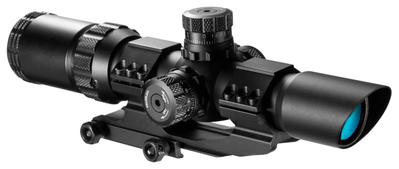 トイガン BARSKA SWAT-AR Scope 1-4x28mm IR 1-4x28mm SWAT-AR IR Mil-Dot Rifle Scope with Cantilever Mount