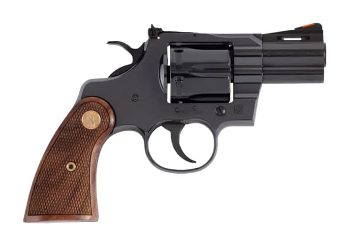 Colt Python SA/DA Revolver with Classic Panel Walnut Grips - 357