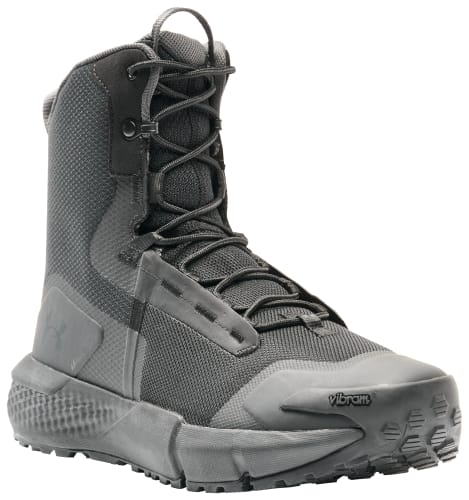 Under Armour Valsetz Side Zip Tactical Boots for Men - Black - 12M