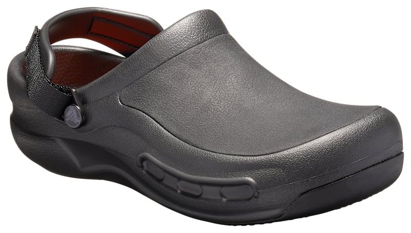 CROCS Bistro Pro Literide Clog Black Slip-On Work Clogs Men\'s 7 / Women\'s 9 Unisex Crocs, Bistro Pro LiteRide Work Clog — Peltz Shoes main image 4
