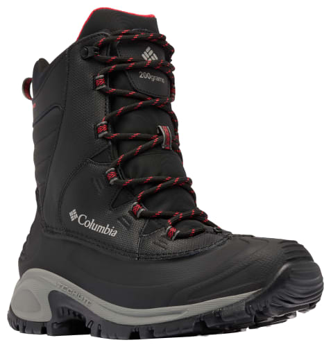 Columbia Bugaboot III Insulated Pac Boots - Black/Bright Red  display picture 2