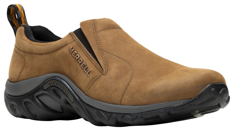 Merrell Nubuck Jungle Moc Shoes for Men - Brown - 11W | Cabela display picture 2