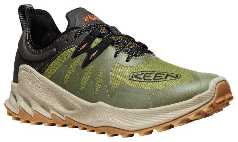KEEN Zionic Speed Hiking Shoes for Men - Dark Olive/Scarlet  display picture 1