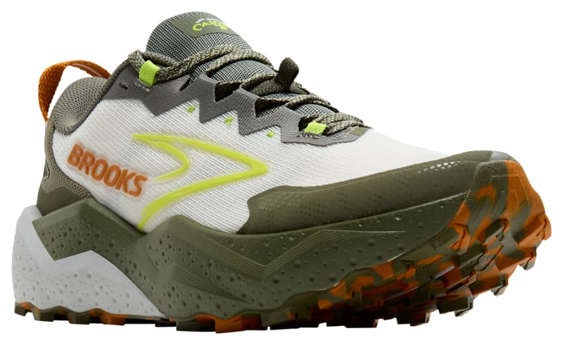 Brooks Caldera 8 Trail Running Shoes for Men - Dusty Olive/Lime