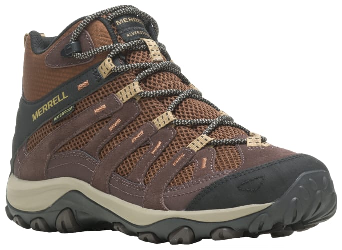 Merrell Alverstone Mid Waterproof Hiking Boots for Men Bass