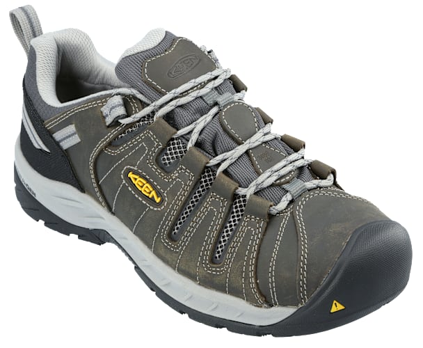 KEEN Utility Flint II Steel Toe Work Shoes for Men - Shitake/Rust