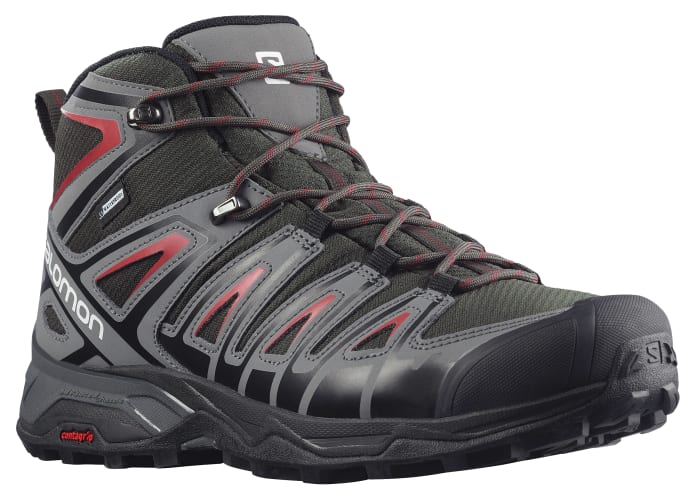 Salomon X Ultra Pioneer Mid Waterproof Hiking Shoes for Men Bass