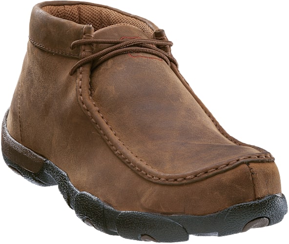 Twisted X Steel Toe Chukka Driving Mocs for Men - Distressed  display picture 3