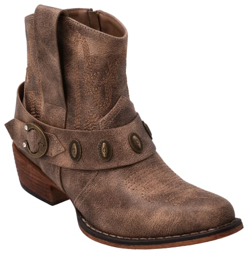 Natural Reflections Kaylee Buckle Ankle Boots for Ladies