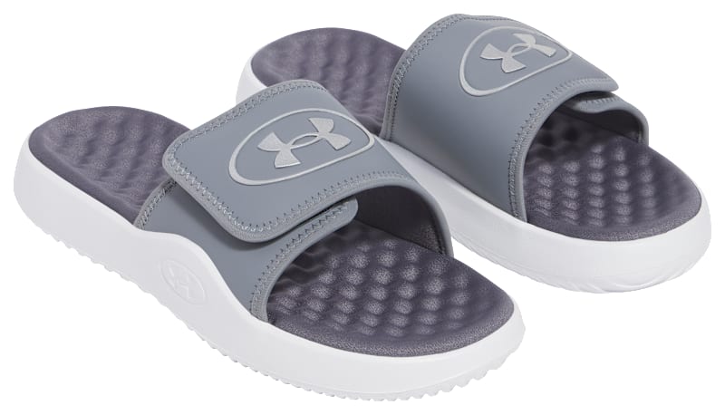 Men\'s Titan Grey Ignite Pro Slide Comfort Soft Rubber Slip On Flat Sandal Shoes Amazon.com | Under Armour Men main image 4