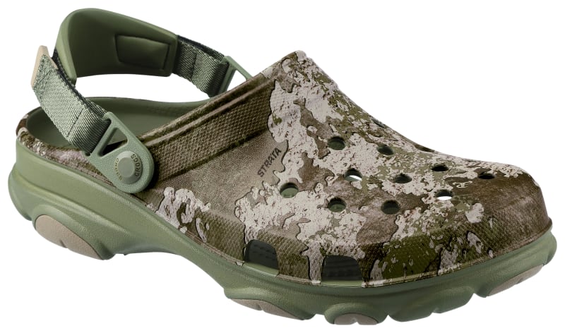 camo mens all terrain crocs size 11