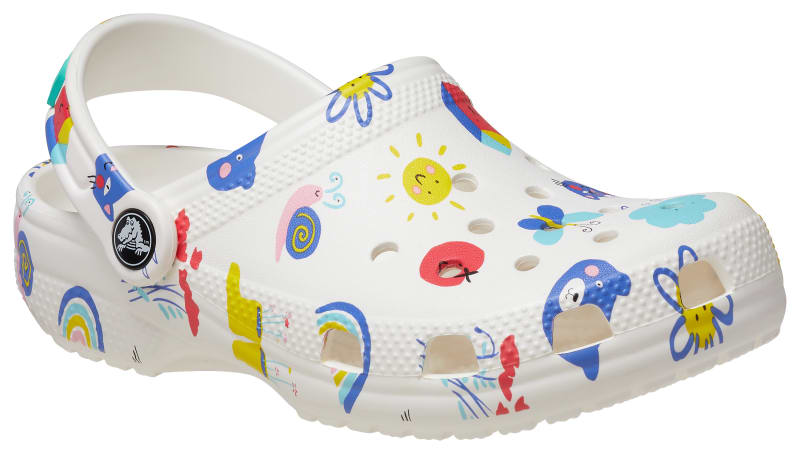 Crocs Classic Doodle Print Clogs for Toddlers