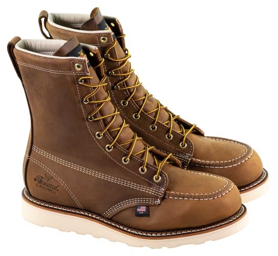 Thorogood American Heritage 8'' Steel Toe Wedge Work Boots for Men
