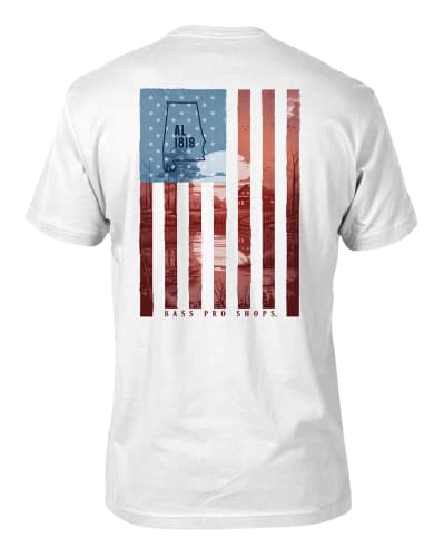 Bass Pro Shops Blue Skies Flag State Graphic Short-Sleeve T-Shirt for Men
