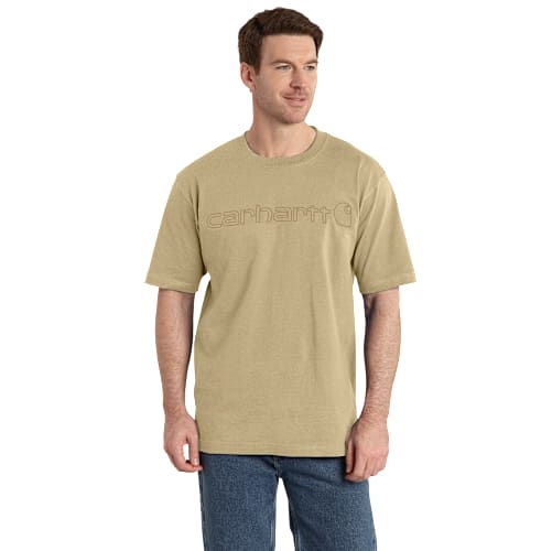 Carhartt Logo Graphic Loose-Fit Heavyweight Short-Sleeve T-Shirt