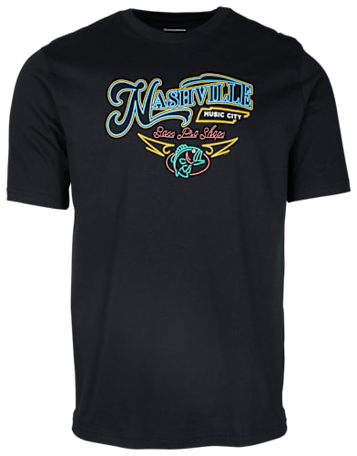 希少 BASS PRO SHOPS フィッシングシャツ L ブラック Bass Pro Shops Neon Nashville Short-Sleeve T-Shirt for Men | Bass