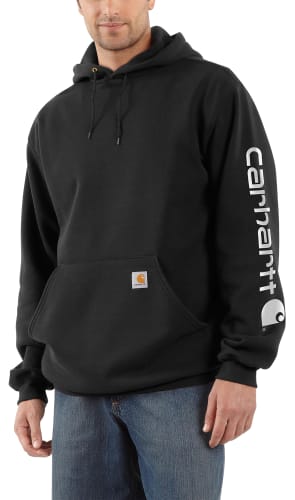 Carhartt Loose-Fit Midweight Logo Hoodie for Men | Bass Pro