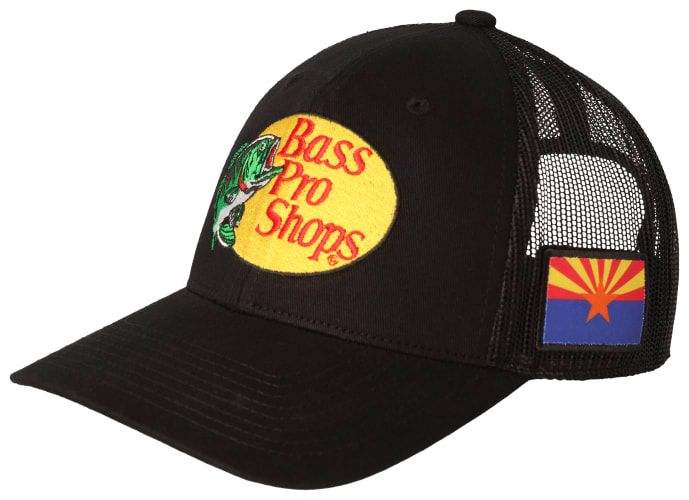 Bass Pro Shops Woodcut Logo and Arizona Flag Snapback Cap | Bass