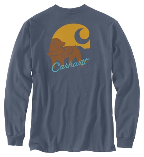Carhartt Loose-Fit Heavyweight Dog Graphic Long-Sleeve Pocket T-Shirt for Men