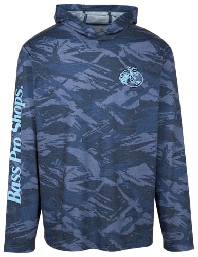 ウェア Bass Pro Shops Lightweight Camo Hoodie Bass Pro Shops Lightweight Camo Hoodie - Light Faded Camo - S