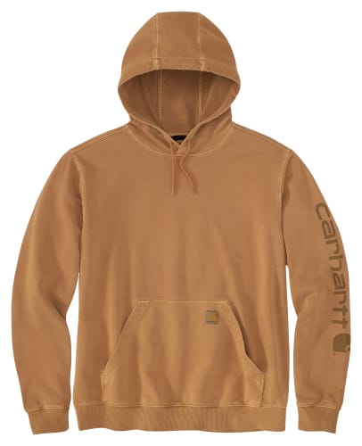 Carhartt Relaxed-Fit Garment-Dyed Graphic Long-Sleeve Hooded