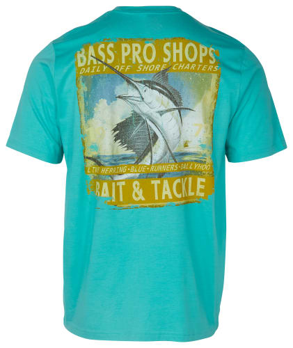Bass Pro Shops Daily Offshore Charters Short-Sleeve Pocket T-Shirt for Men