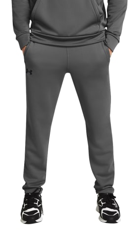 Under Armour Fleece Pants for Men - Black/Black - 4XLT | Bass Pro