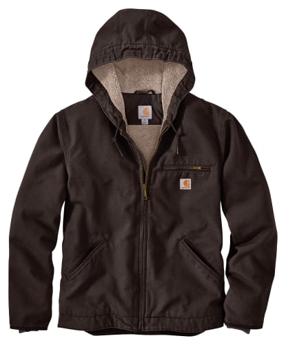 Carhartt Washed Duck Sherpa-Lined Jacket for Men Bass Pro Shops