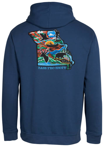 Bass Pro Shops Missouri Map Long-Sleeve Hoodie for Men