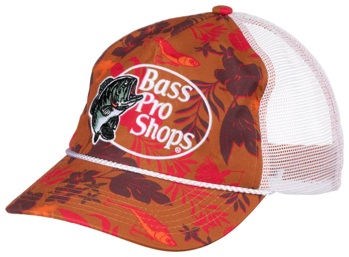 Bass Pro Shops 5-Panel High-Profile Mesh-Back Cap - Tie Dye Black