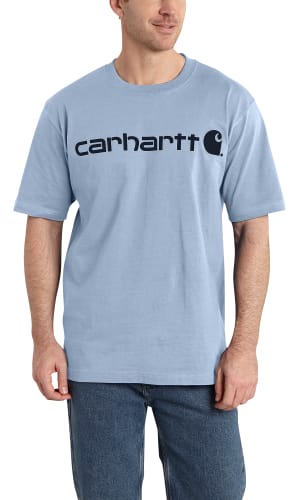 Carhartt Logo Graphic Loose-Fit Heavyweight Short-Sleeve T-Shirt for Men