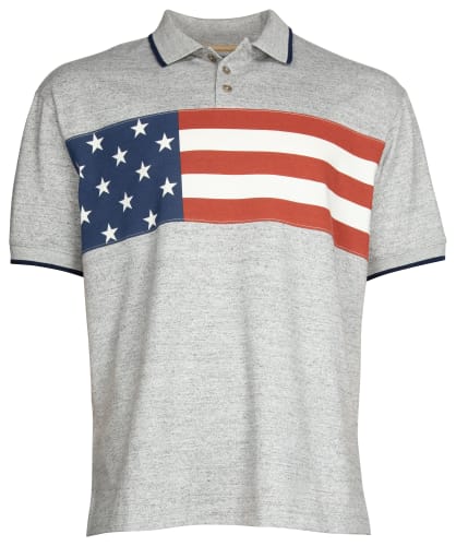 RedHead American Legacy American Flag Short-Sleeve Polo for Men
