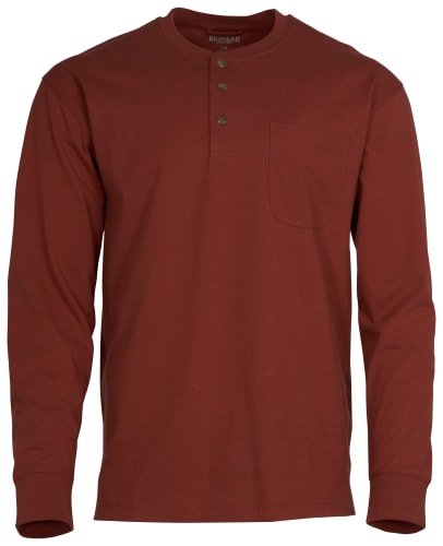 RedHead Long-Sleeve Pocket Henley for Men