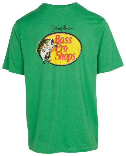 Bass Pro Shops Johnny Morris Woodcut Black Short Sleeve T