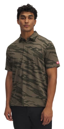 Under Armour Printed Freedom Short-Sleeve Polo Shirt for Men
