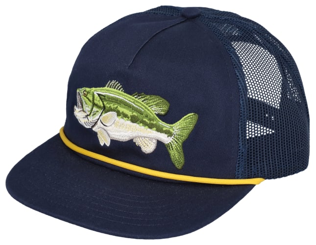 Bass Pro Shops Embroidered Bass Mesh Snapback Cap