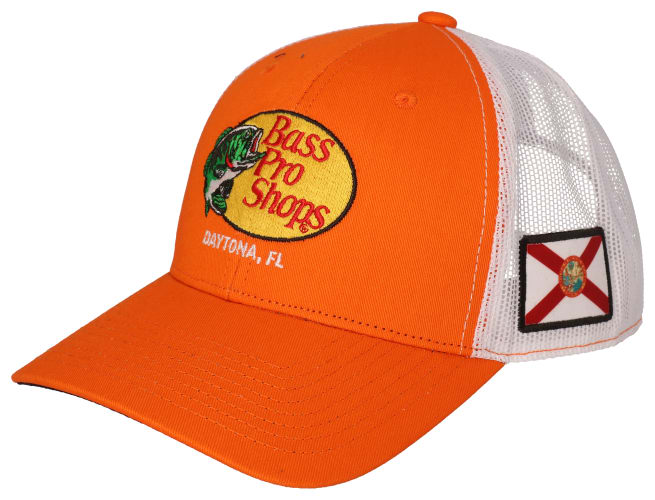 Bass Pro Shops Woodcut Logo Daytona, FL Snapback Cap Bass Pro Shops