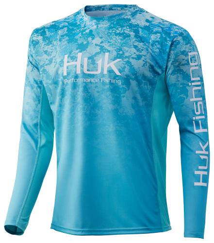 【HI FI FNK】Fade Washing Longsleeve Huk Kryptek Fade Icon L/S Shirt - Kryptek Neptune - TackleDirect