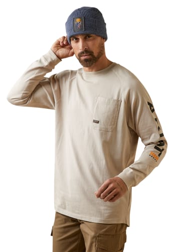 Ariat Rebar CottonStrong Graphic Long-Sleeve Pocket T-Shirt for Men