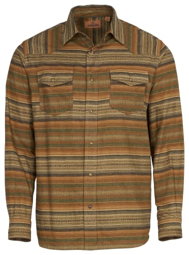 RedHead Ranch Hawkins Creek Jacquard Long-Sleeve Flannel Shirt for Men -  Tobacco - S