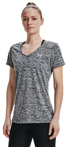 (取寄) アンダーアーマー レディース テック ショート スリーブ V-ネック ソリッド Under Armour women Tech Short Sleeve V-Neck Solid Castlerock/Black Amazon.com: Under Armour Womens Tech Twist Short Sleeve V