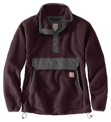 Carhartt Relaxed Fit Fleece Quarter-Snap Pullover for Ladies