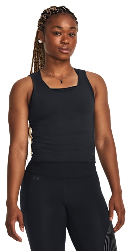 (取寄) アンダーアーマー レディース モーション タンク Under Armour women Motion Tank Black/Jet Gray Under Armour Motion Tank Top for Ladies - Black/Jet Gray